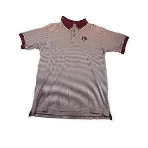 Texas A&M Aggies Vintage Polo Mens XL Stripe NCAA College Football Shirt